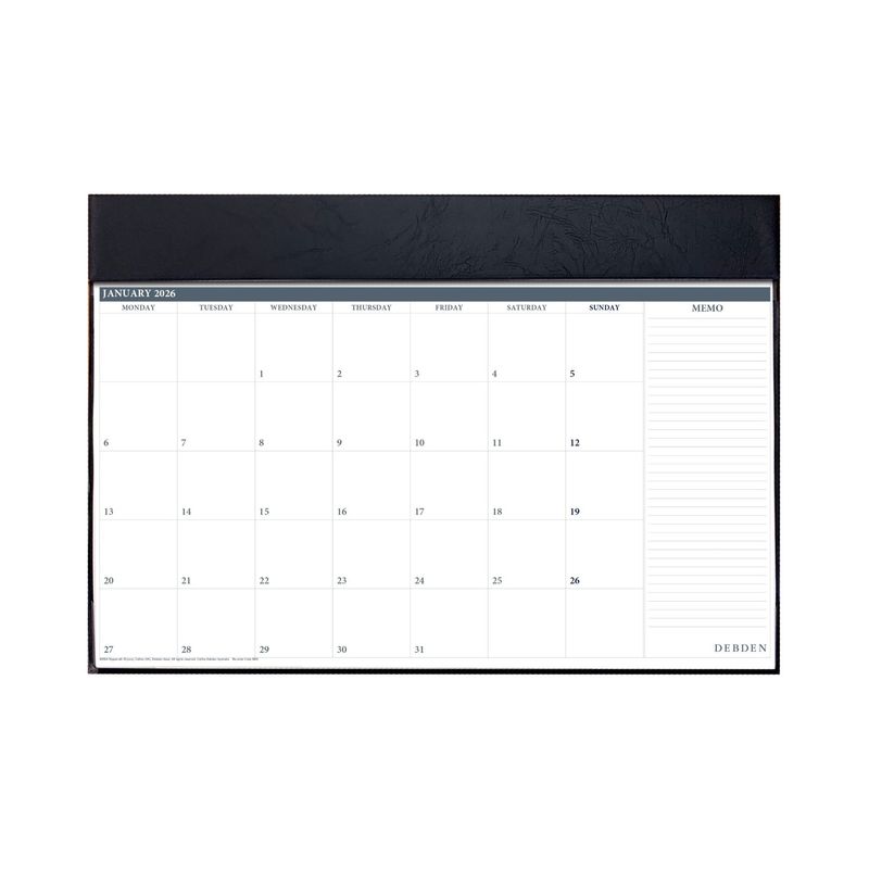 PLANNER 2026 DEBDEN 420X594MM 3902.V99 EXECUTIVE DESK TOP MTV BLACK