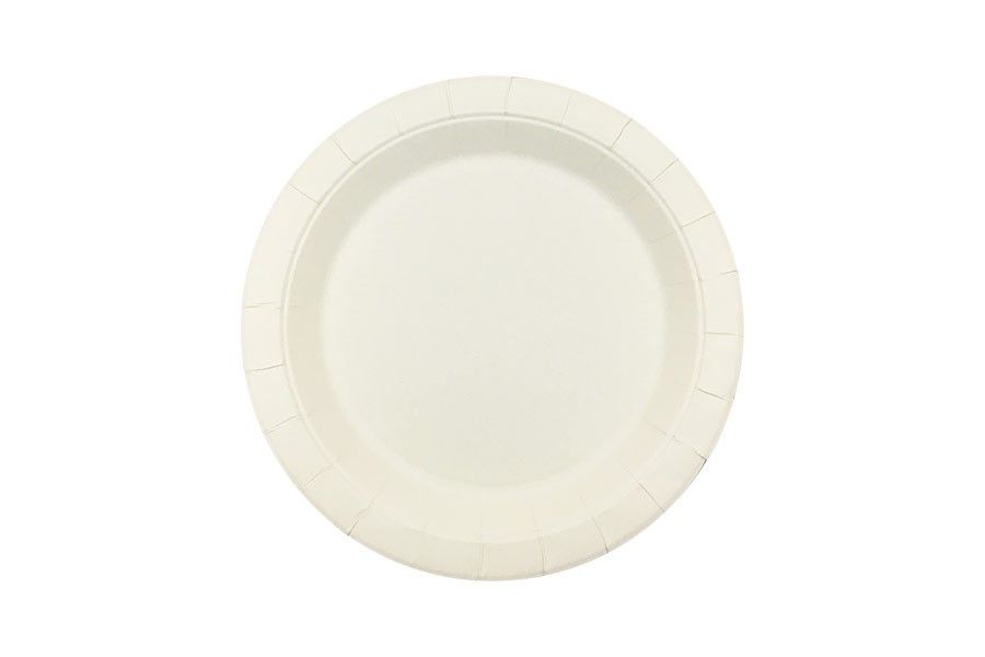 PLATE EARTH ECO HD PAPER ROUND WHITE 230MM PK50