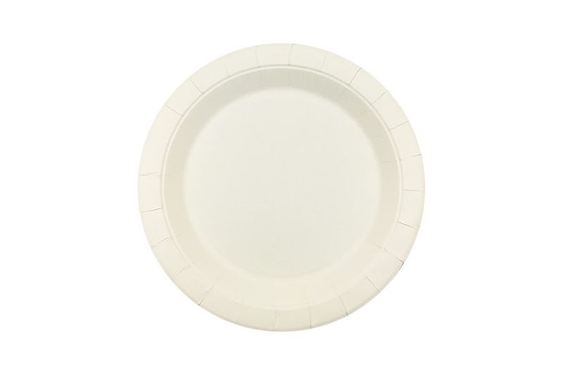 PLATE EARTH ECO HD PAPER ROUND WHITE 230MM PK50