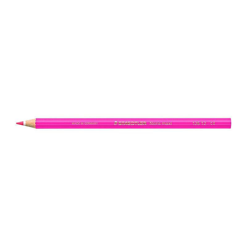 Staedtler Noris Club MAXI Learner Colour Pencil - 12 Pack - Pink
