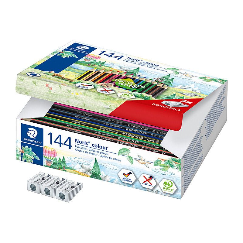 Staedtler Noris Colour Assorted Pencils - 144 Pack