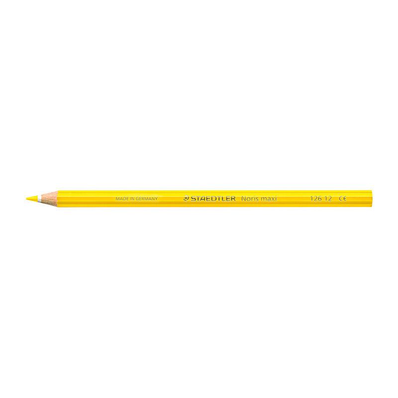 Staedtler Noris Club MAXI Learner Colour Pencil - 12 Pack - Yellow