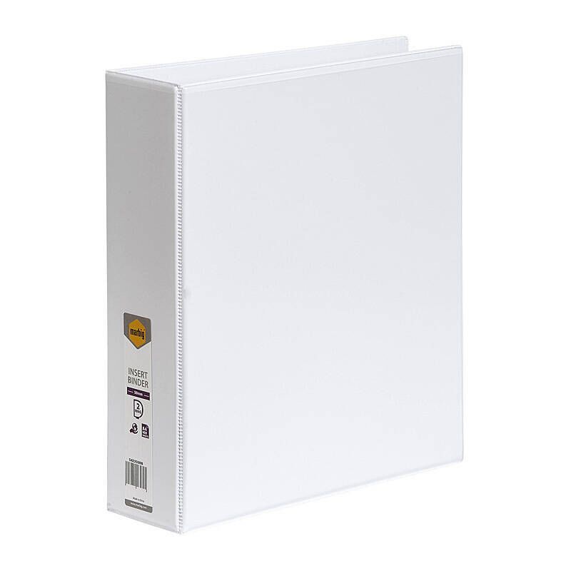 Marbig Clearview Insert Binder A4 50mm 2D White