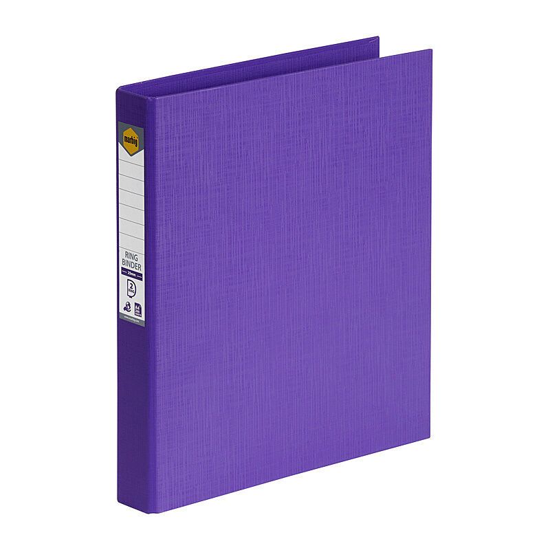 Marbig Ring Binder A4 25mm 2D Pe Purple
