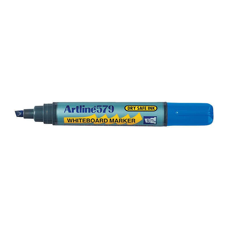 Artline 579 Whiteboard Marker 5mm Chisel Blue Bx12