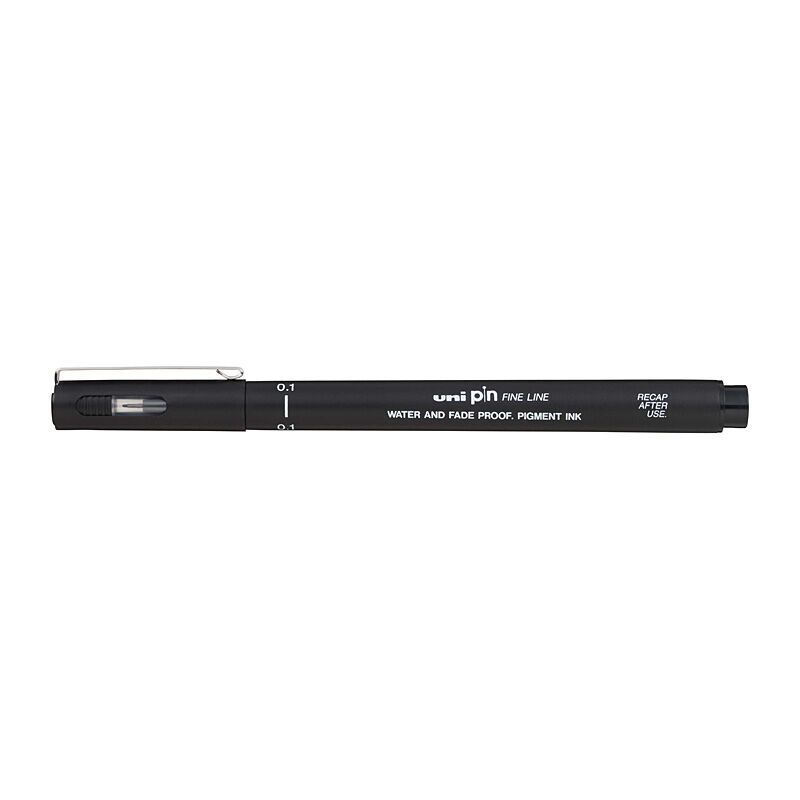 uni Pin FineLiner 0.1 Blk Bx12