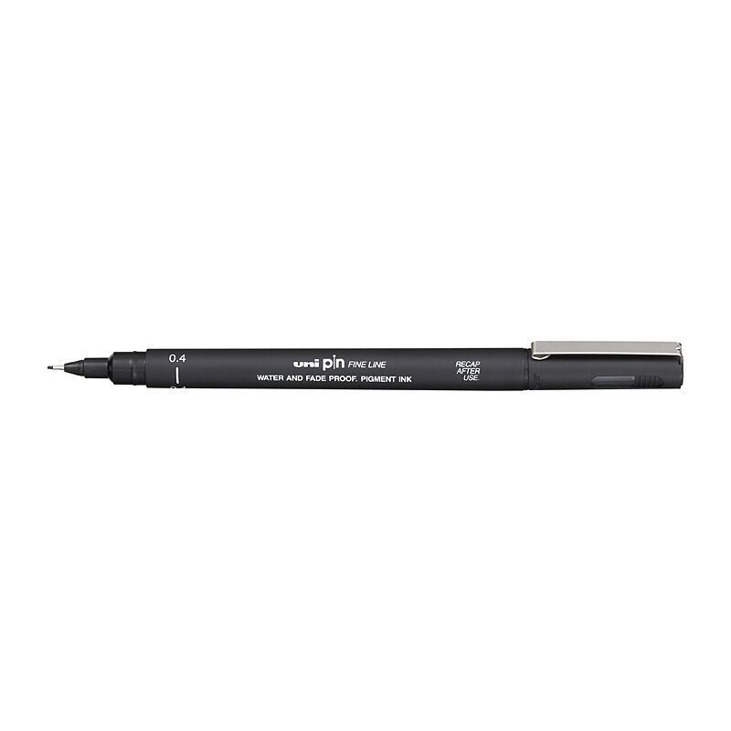 uni Pin FineLiner 0.4 Blk Bx12