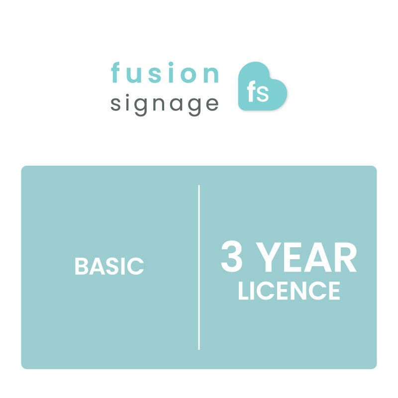 Fusion Signage Basic 3 Year