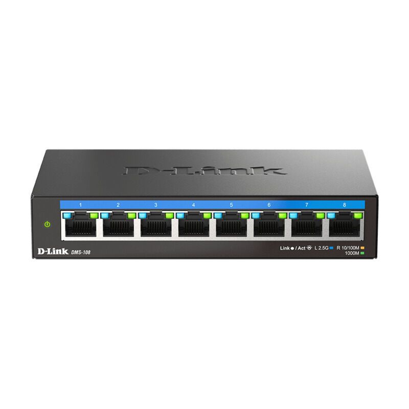 D-LINK DMS-108 8-Port Multi-Gigabit Desktop Switch