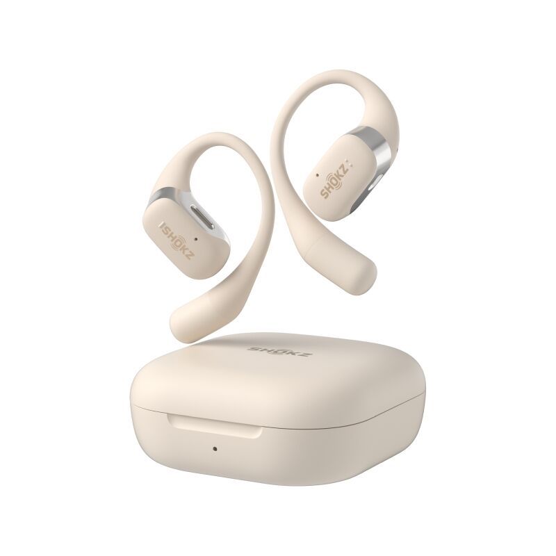 SHOKZ OpenFit Open Ear True Wireless Bone Conduction Earbuds - Beige