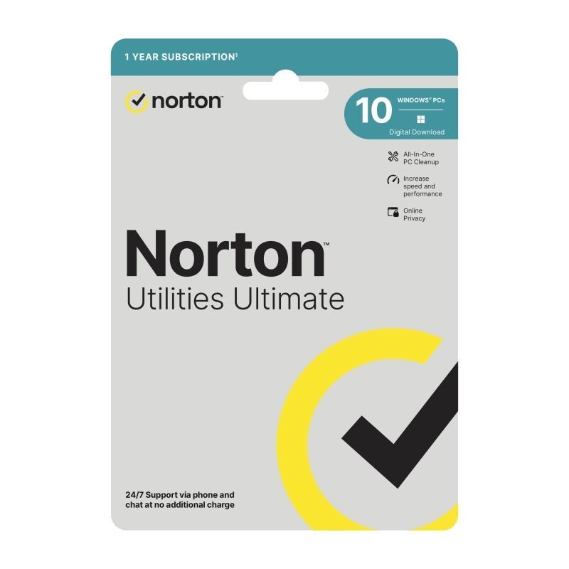 Norton Utilities Ultimate - 1 User 10 Devices 1 Year Sub - ESD Version