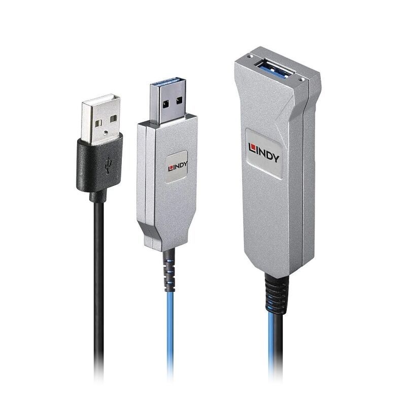 Lindy 30m USB-A 3.0 Fibre Optic Cable