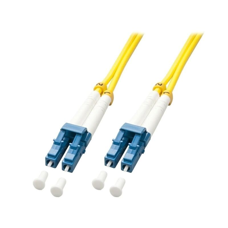 Lindy 20m Fibre Optic Cable LC-LC 9/125um OS2 - Yellow