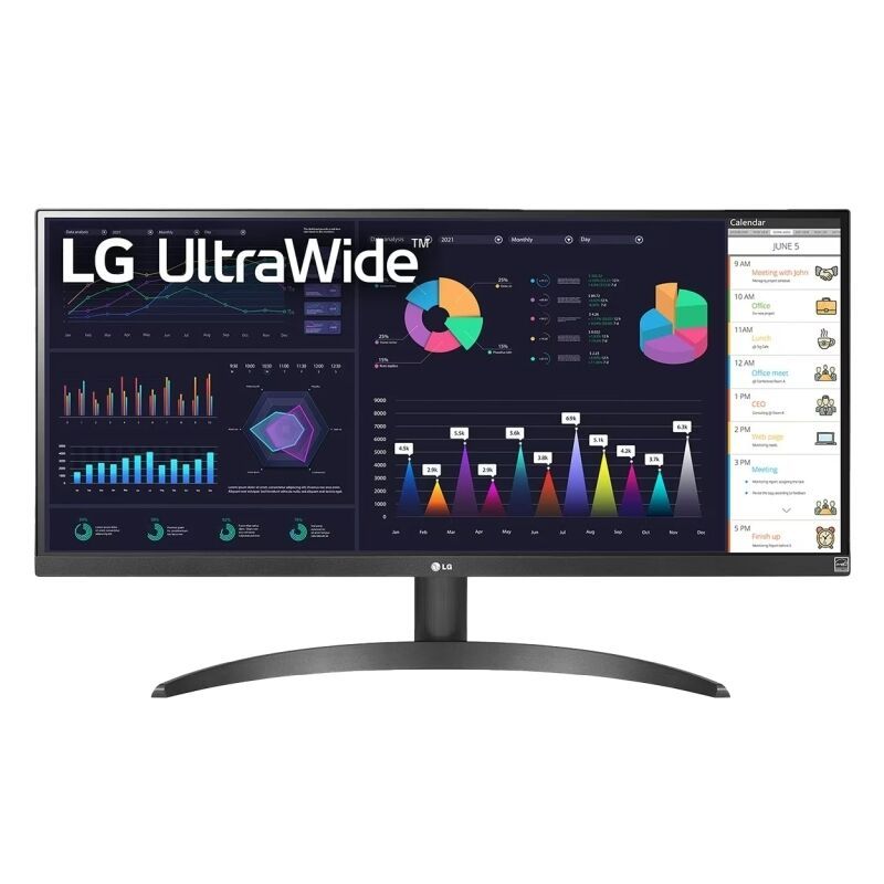 LG 29'' 29WQ500-B UWFHD IPS Monitor - 2560 x 1080 (21:9) / 5ms / 100Hz / VESA