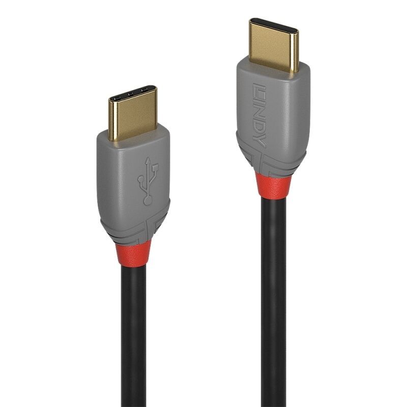 Lindy 2m USB 2.0 Type C Cable - Anthra Line