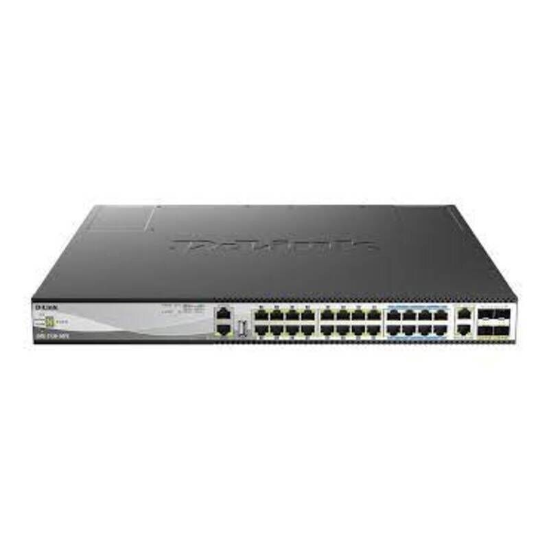 D-LINK 30-Port Layer 3 Stackable Multi-Gigabit Managed PoE Switch