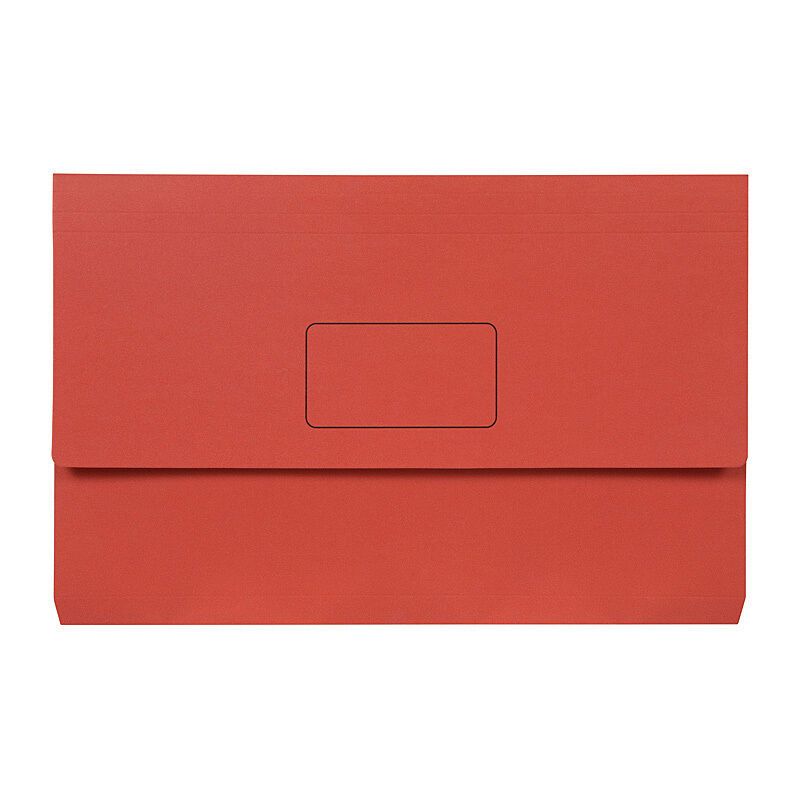 Marbig Slimpick F/C Document Wallet Brt Red Pk10