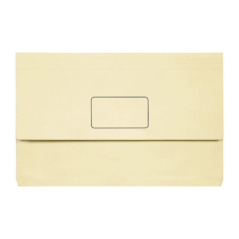 Marbig Slimpick F/C Document Wallet Brt Buff Pk10