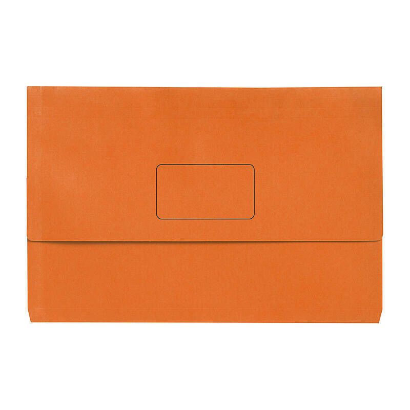 Marbig Slimpick F/C Document Wallet Brt Orang Pk10
