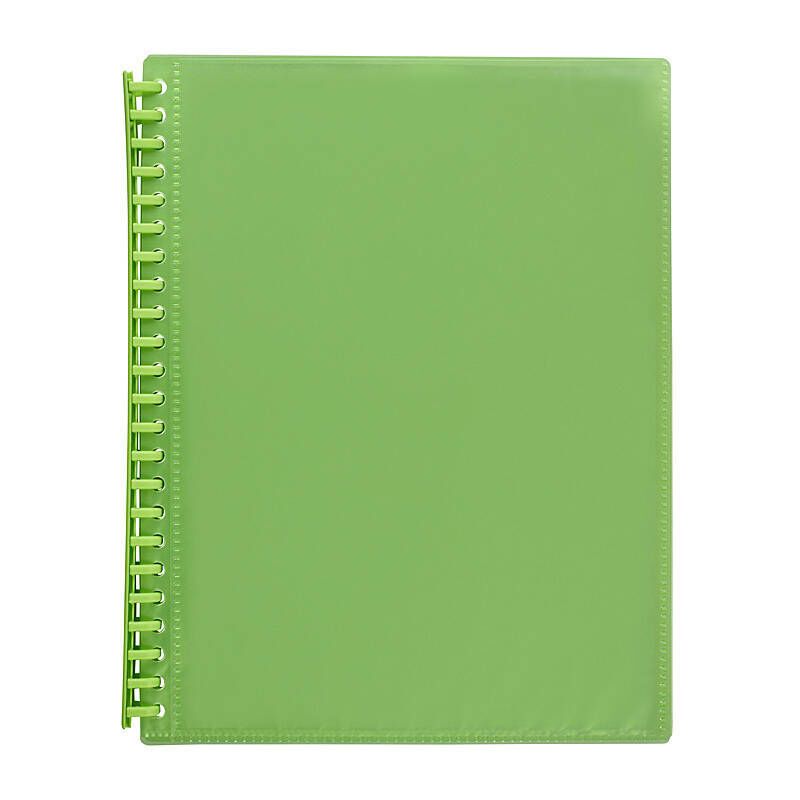 Marbig Clearview Refillable D/Book 20Poc Trans Lme