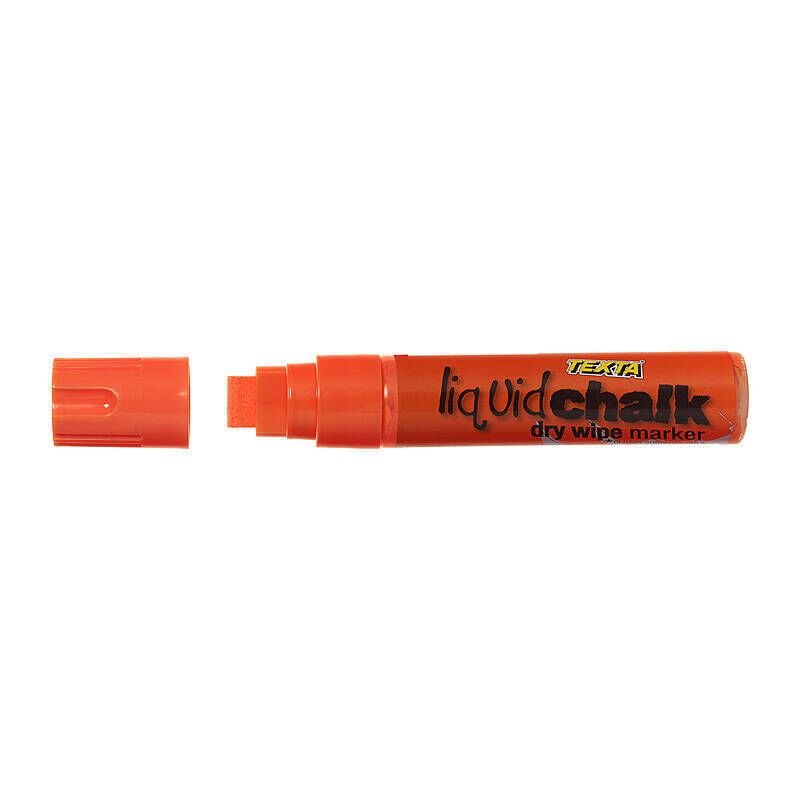 Texta Liquid Chalk Marker Dry Wipe Orange