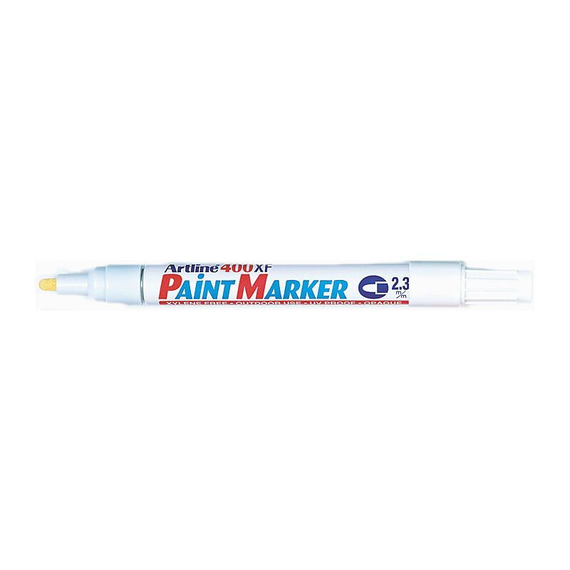 Artline 400 Paint Marker 2.3mm Bullet White Bx12