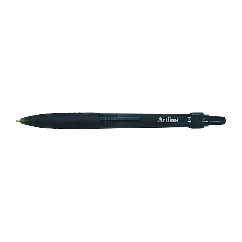 Artline Ikonic 8410 B/point Retract Grip Blk Bx12