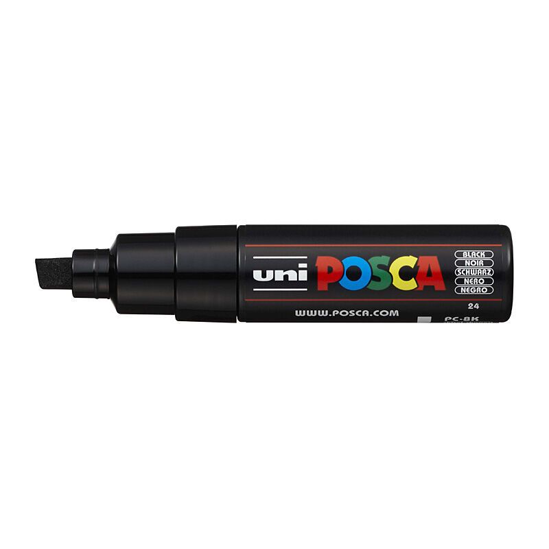 Posca PC-8M Bold Chisel Black