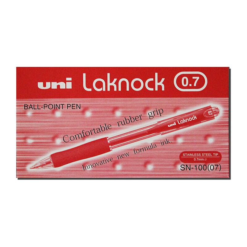 uni Laknock BPPen 0.7 Red Bx12