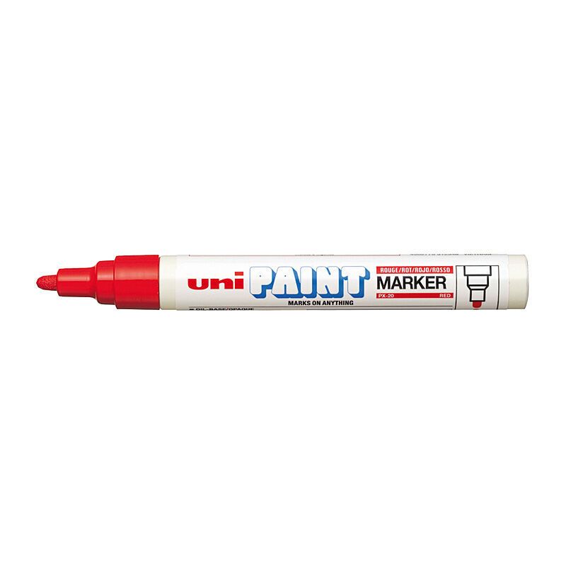 uni Pnt Mrk Blt PX20 Red Bx12