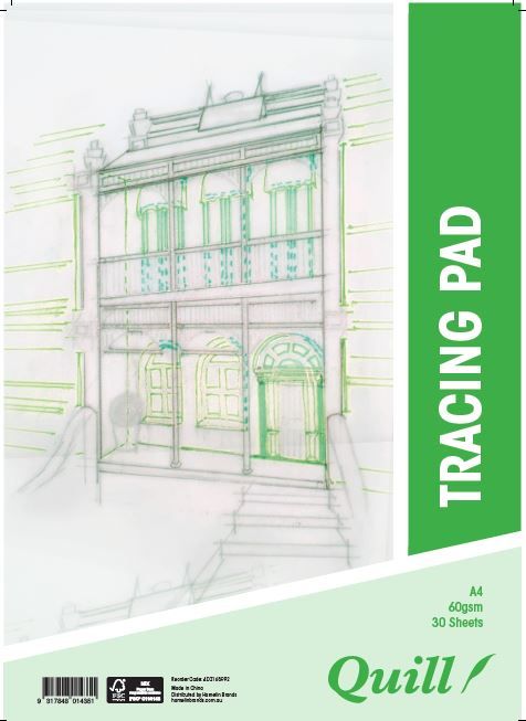 TRACING PAD QUILL A4 60GSM 30PG