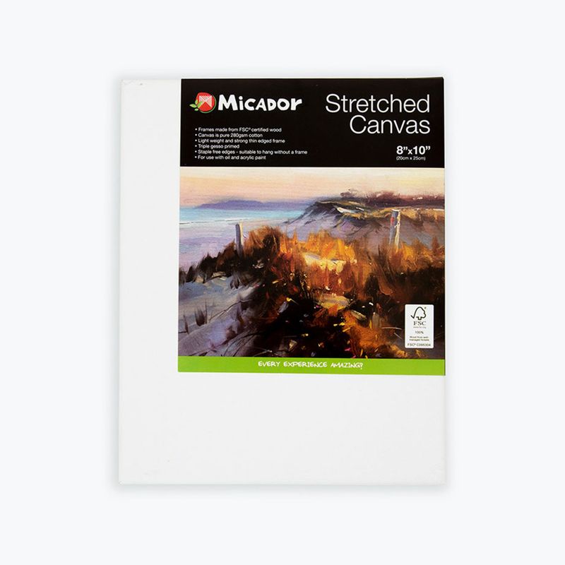 CANVAS MICADOR 203X254MM (8X10IN) STRETCHED