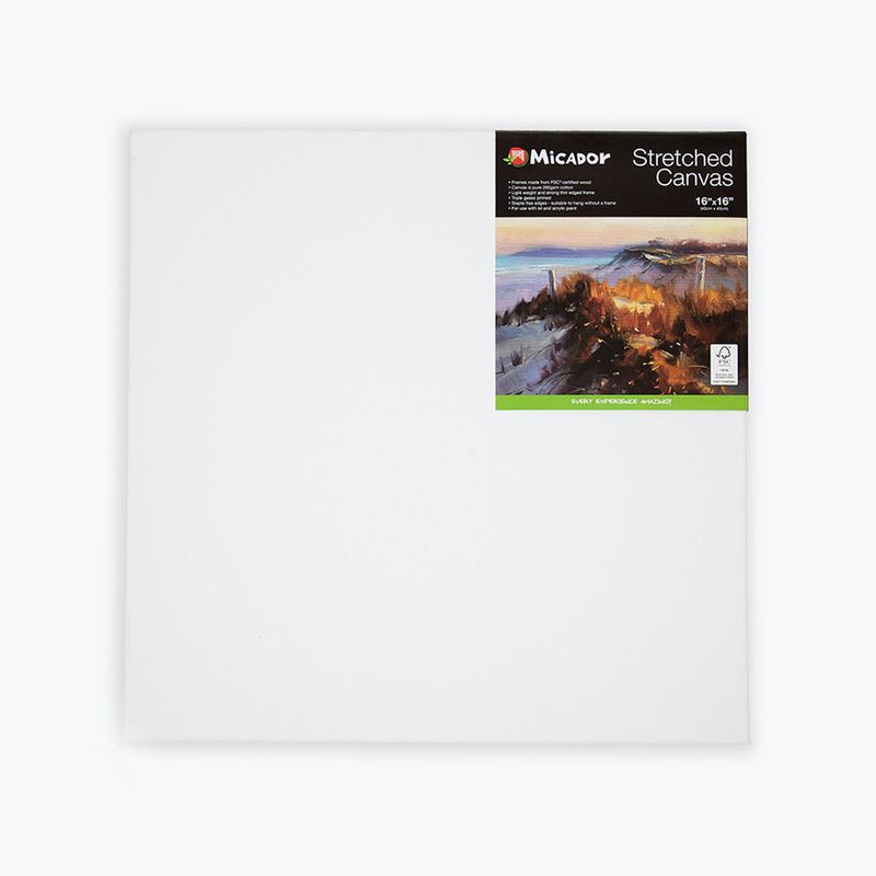 CANVAS MICADOR 406X406MM (16X16IN) STRETCHED