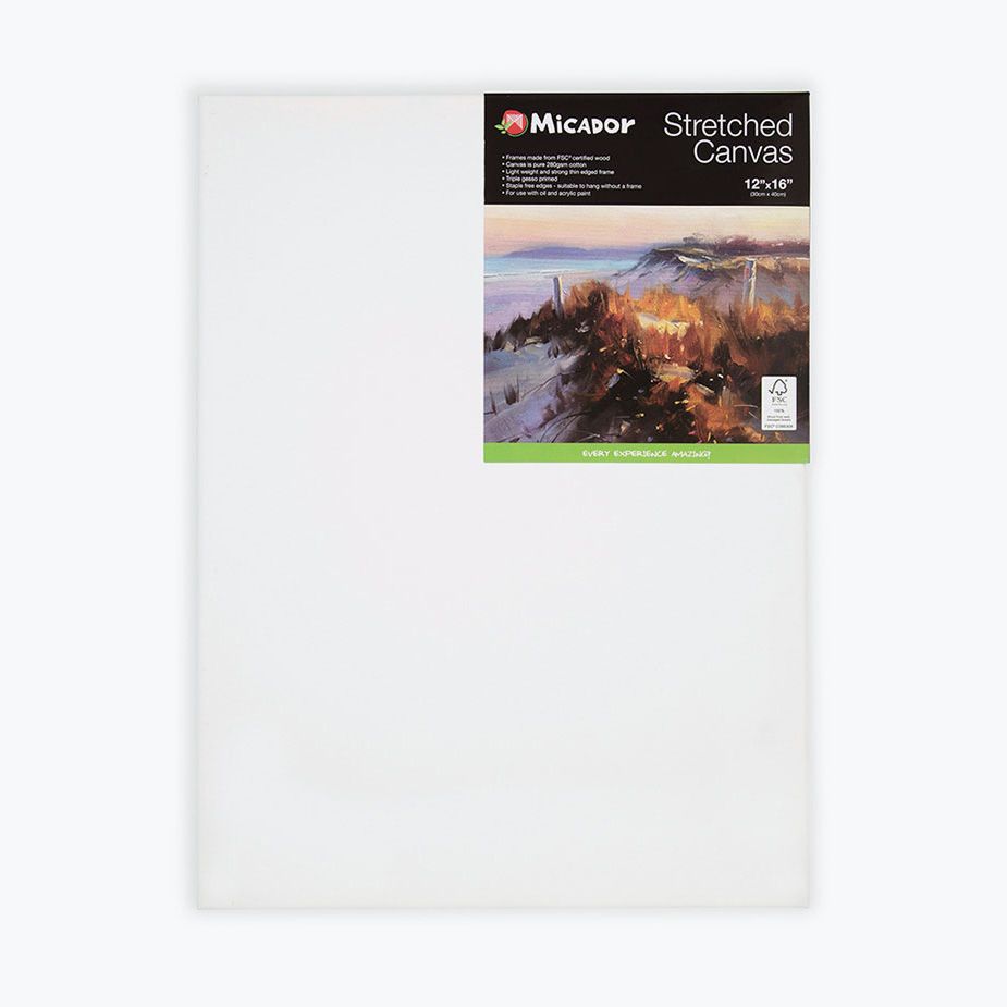 CANVAS MICADOR 305X406MM (12X16IN) STRETCHED