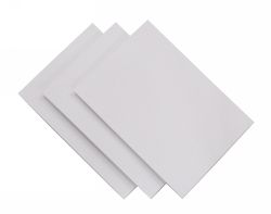 CARDBOARD QUILL 510X635MM 4 SHEET 250GSM PASTEBOARD WHITE PK20