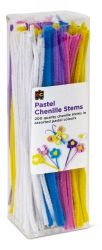 CHENILLE STEMS EC 30CM PASTEL PK200