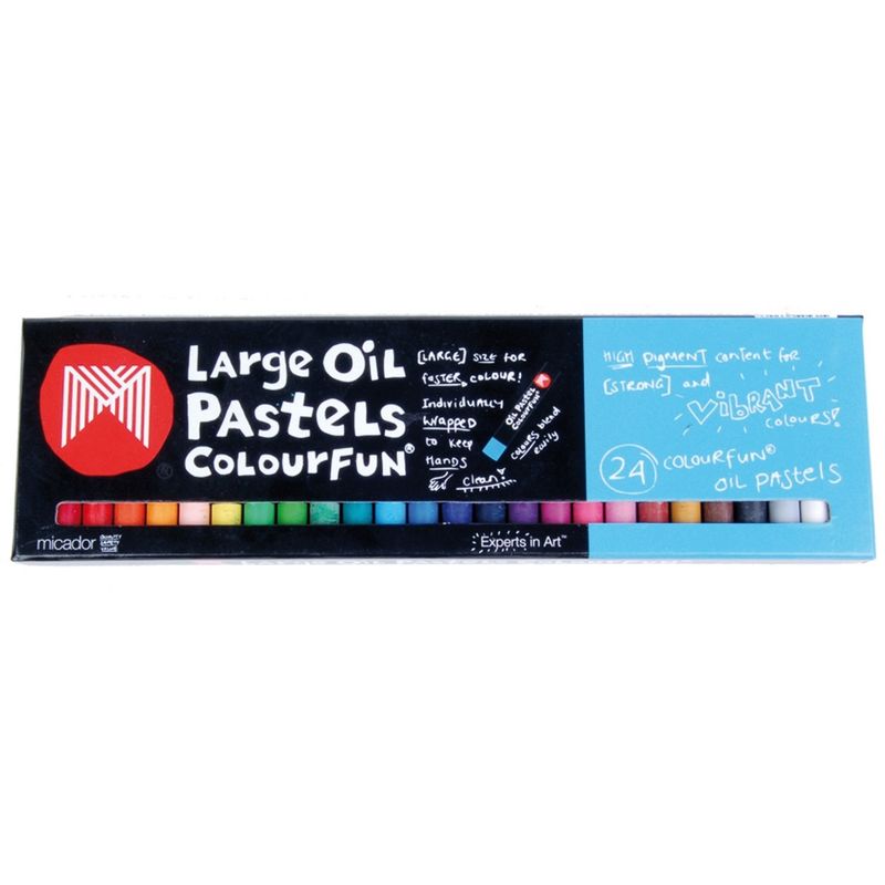 OIL PASTELS MICADOR LARGE WATERSOLUBLE ASST PK24