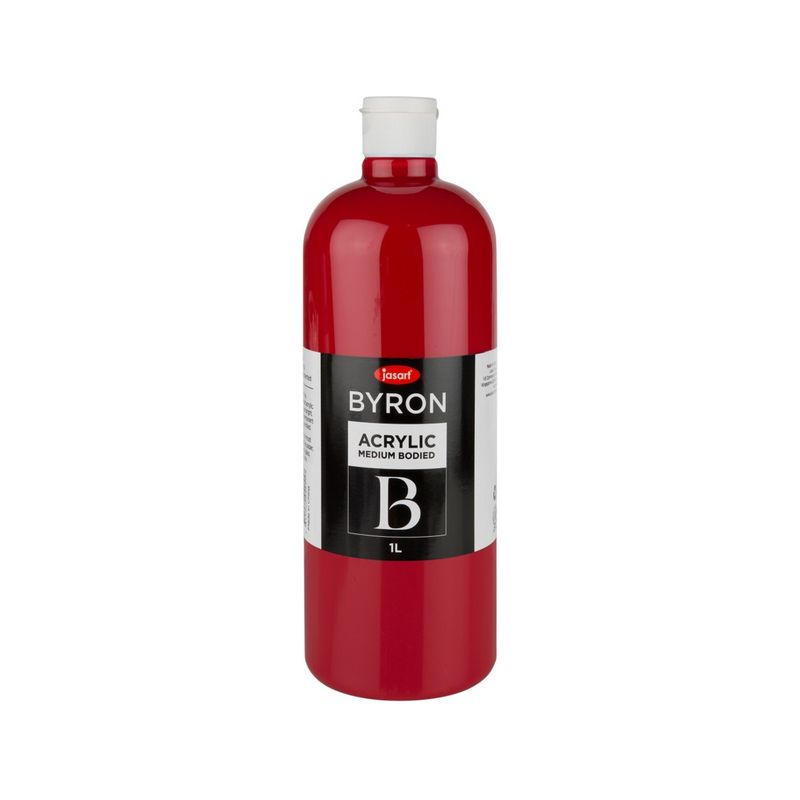 PAINT JASART BYRON ACRYLIC 1 LITRE COOL RED