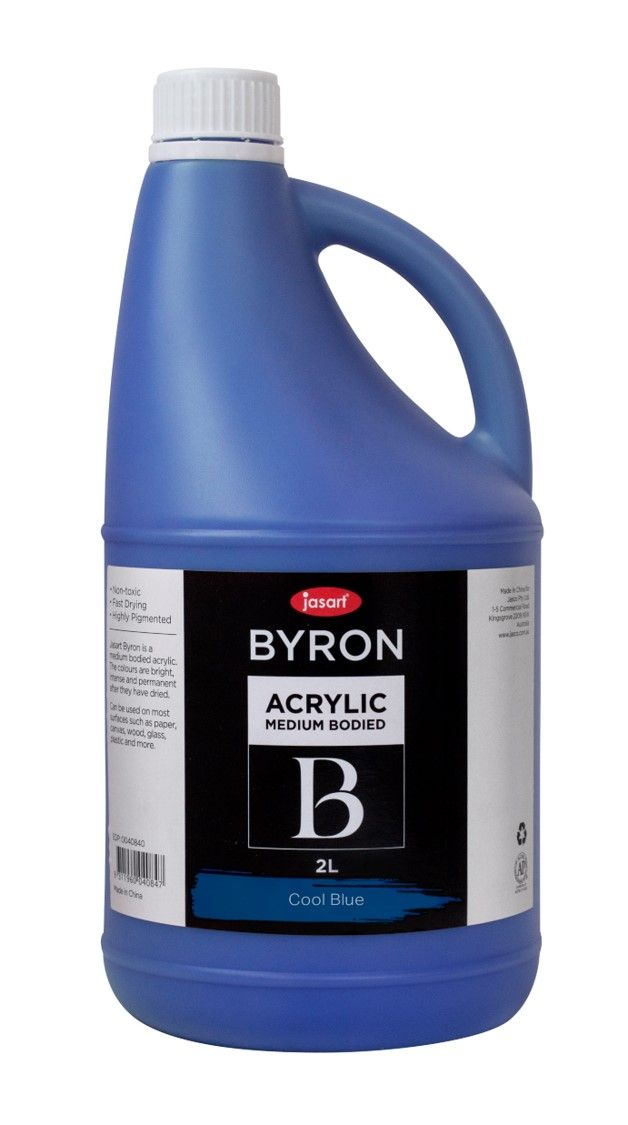 PAINT JASART BYRON ACRYLIC 2 LITRE COOL BLUE