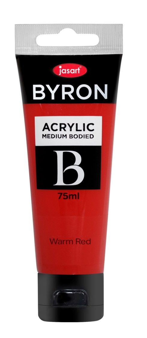 PAINT JASART BYRON ACRYLIC 75ML WARM RED