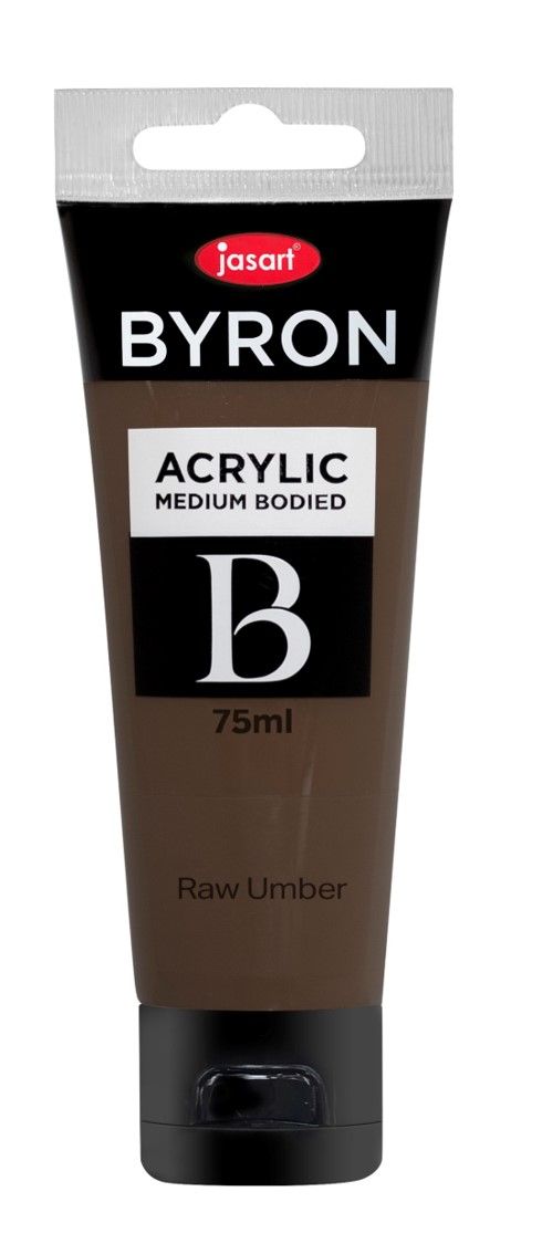 PAINT JASART BYRON ACRYLIC 75ML RAW UMBER