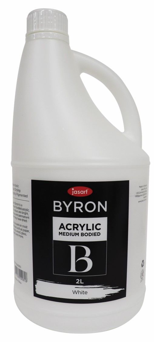 PAINT JASART BYRON ACRYLIC 2 LITRE WHITE