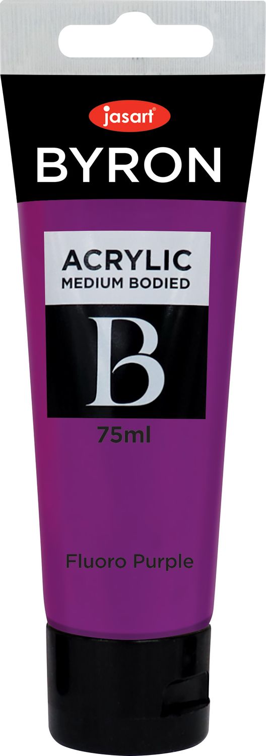 PAINT JASART BYRON ACRYLIC 75ML FLUORO PURPLE