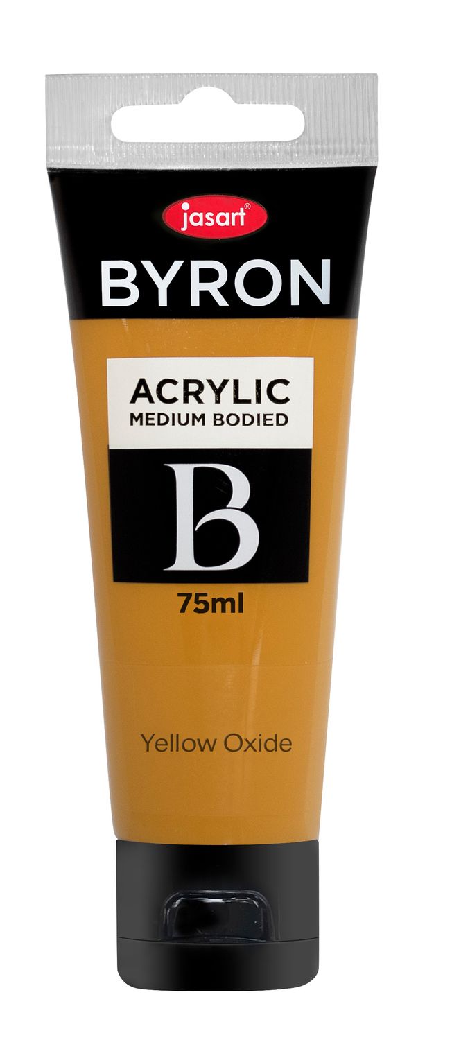 PAINT JASART BYRON ACRYLIC 75ML YELLOW OXIDE