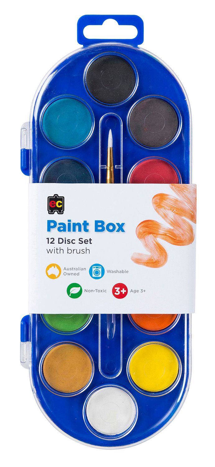PAINT BOX EC 12 DISC SET WITH BRUSH