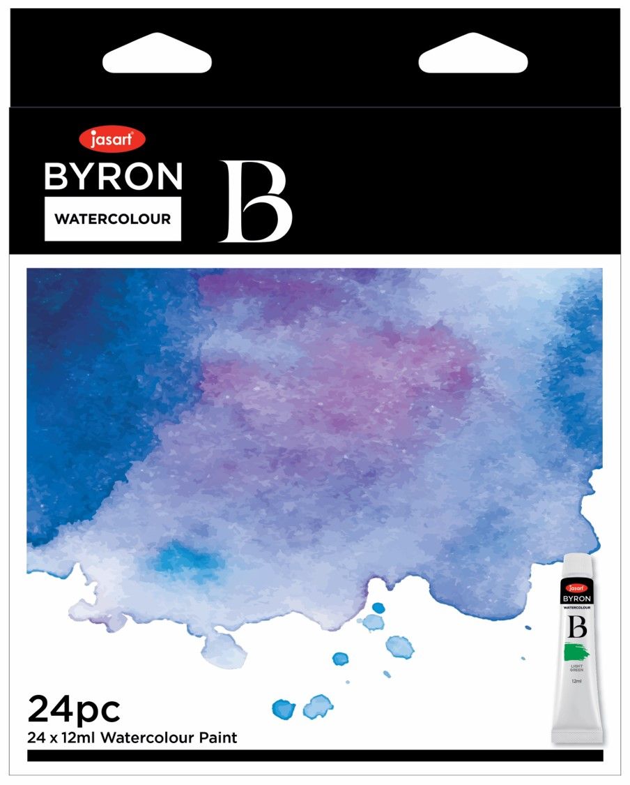 WATER COLOUR PAINT JASART BYRON 12ML SET 24