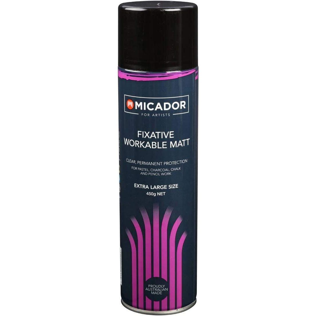 GLUE SPRAY MICADOR FIXATIVE WORKABLE MAT 450GM
