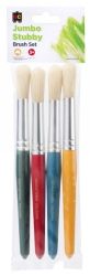 PAINT BRUSH EC STUBBY PK4