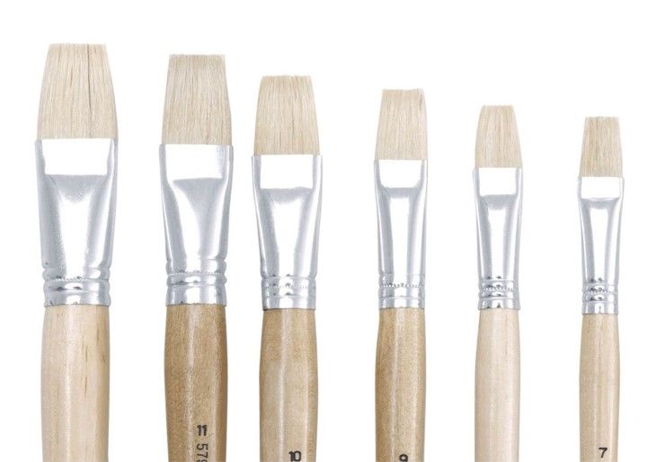 BRUSH JASART HOG BRISTLE SERIES 579 FLAT SIZE 3