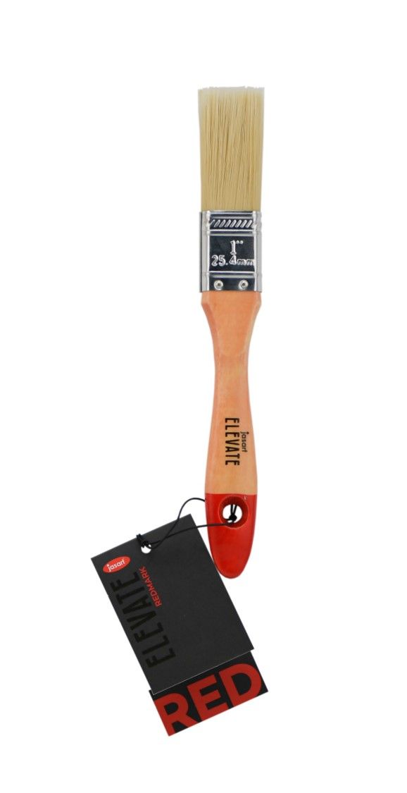 PAINT BRUSH JASART 25MM ELEVATE REDMARK HOG/NYLON FLAT